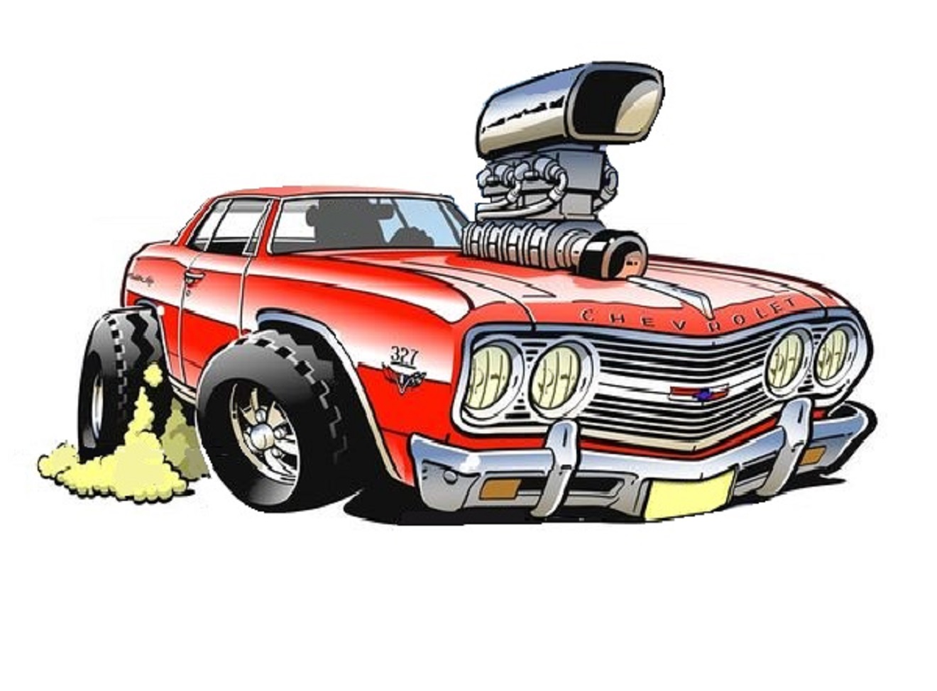 Art Cartoon Muscle Car - ClipArt Best