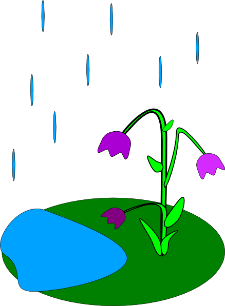 391 views Rain Flowers Clipart