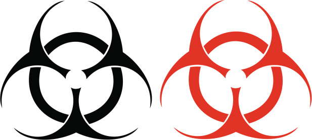 Red Biohazard Symbol Drawing Clip Art, Vector Images ...