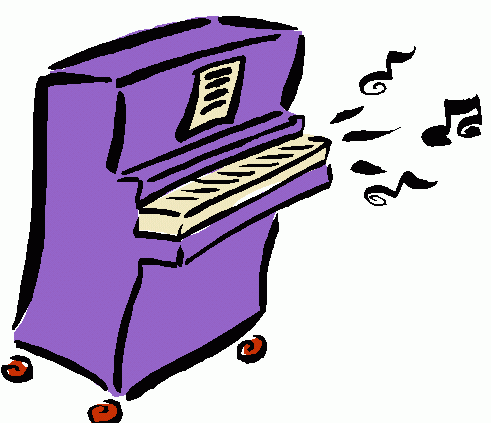 Playing Piano Clipart