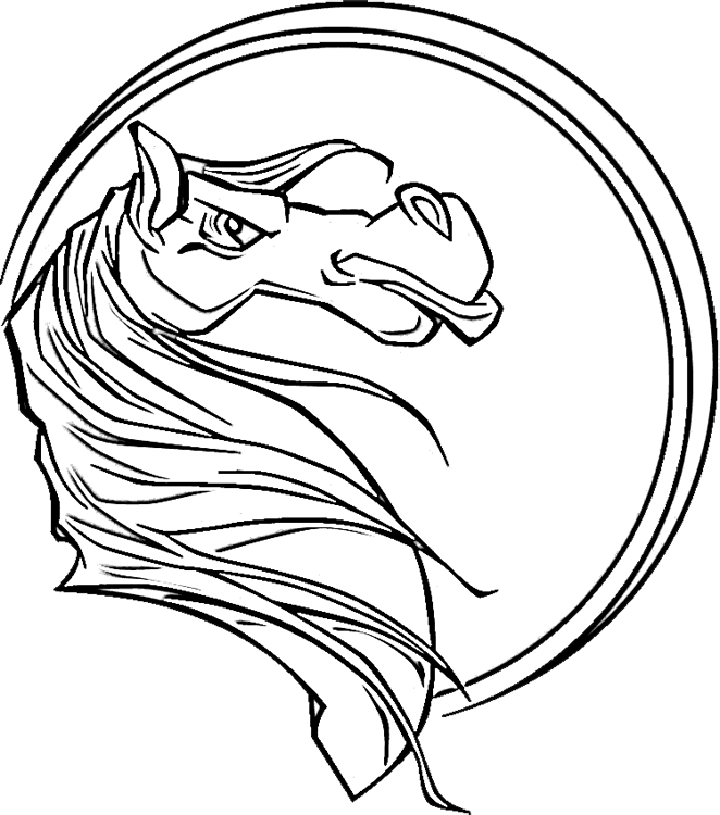 Tough Horse Head Coloring Page | Purple Kitty
