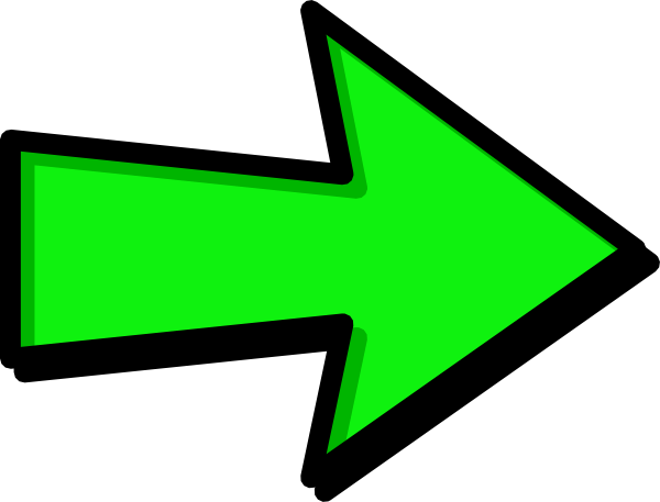 Green arrow clipart transparent