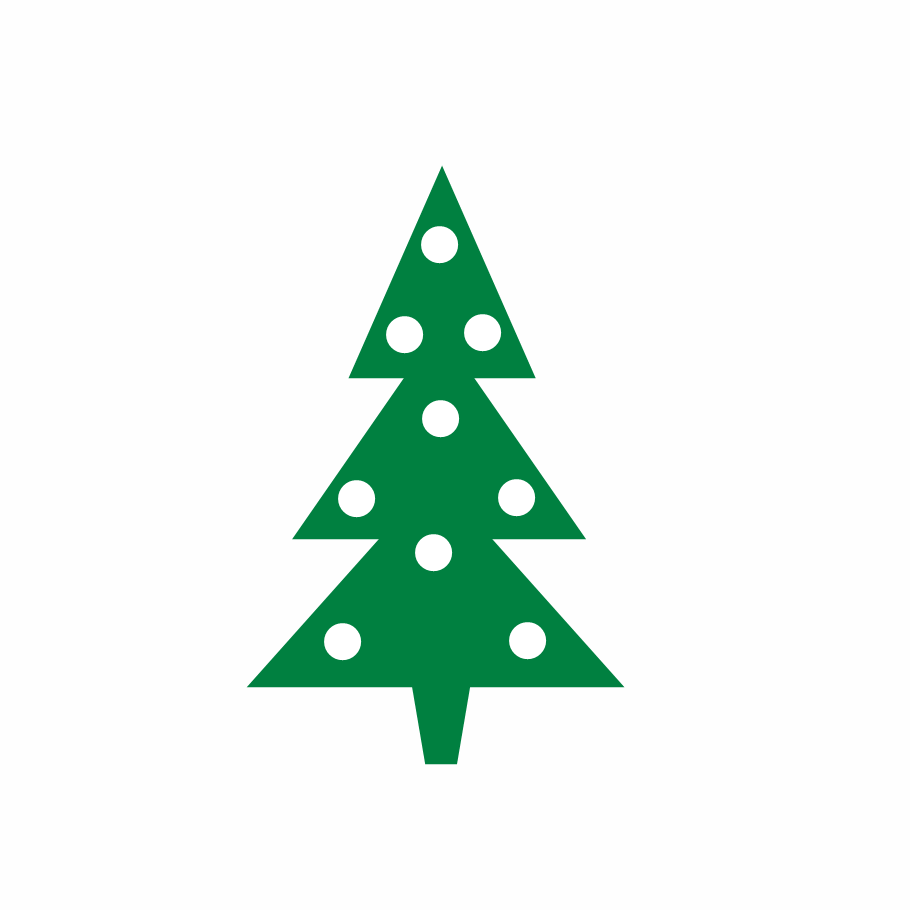 Clip Art Tree Modern Christmas Clipart