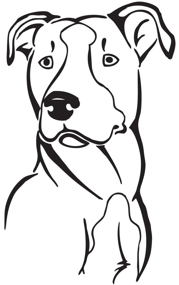 Free Printable Pitbull Pumpkin Stencil