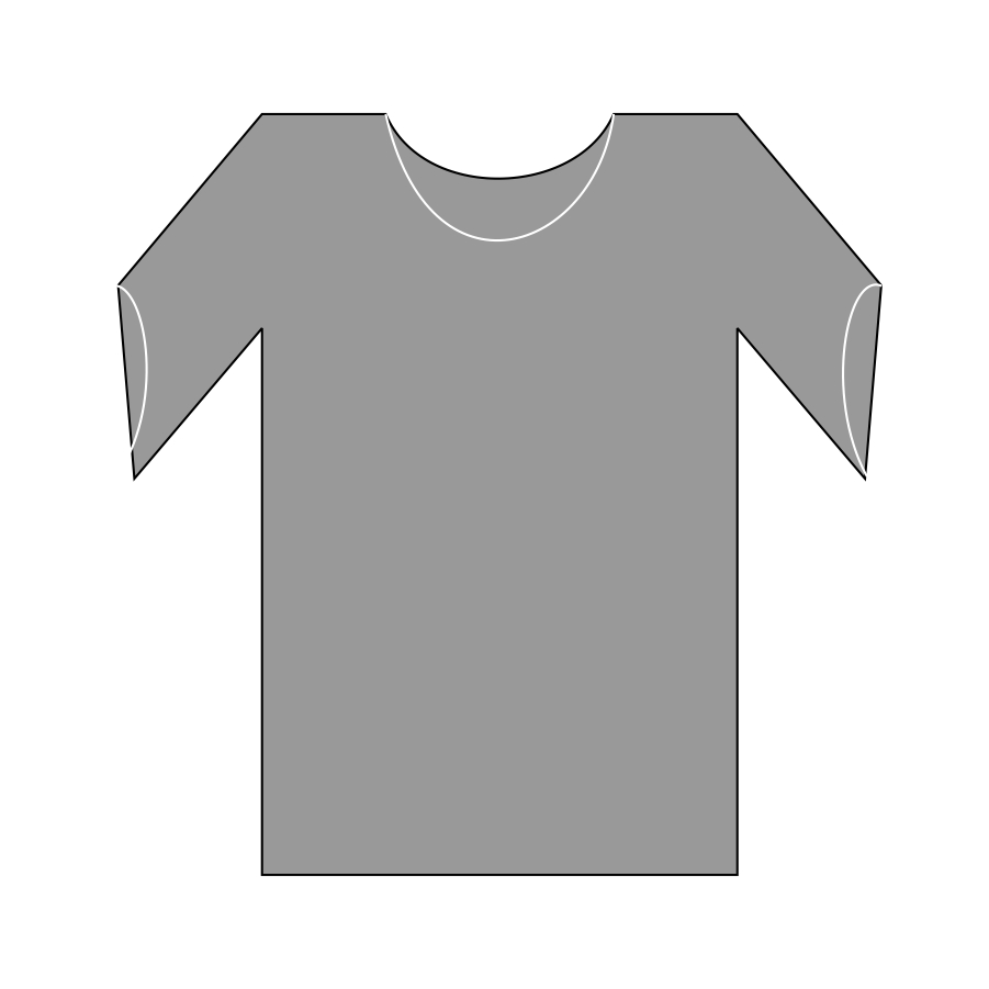 Gray Blank T Shirt Clipart