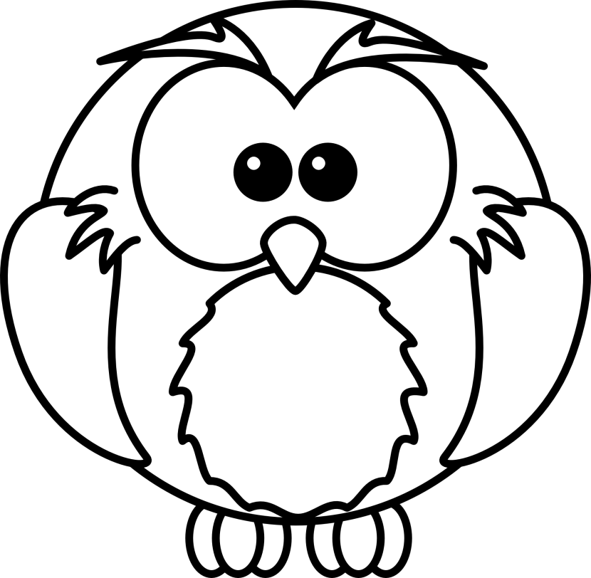 Best Owl Clipart Black and White #28303 - Clipartion.com