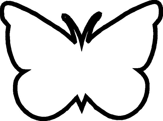 Clipart butterfly outline free - ClipartFox