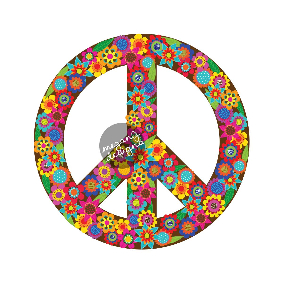 Peace sign decal | Etsy
