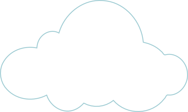 Best Photos of Printable Cloud Template - Cloud Cut Out Template ...
