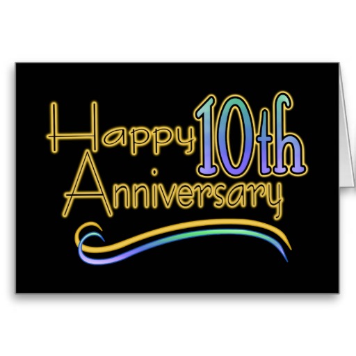 Happy 10 Anniversary - ClipArt Best