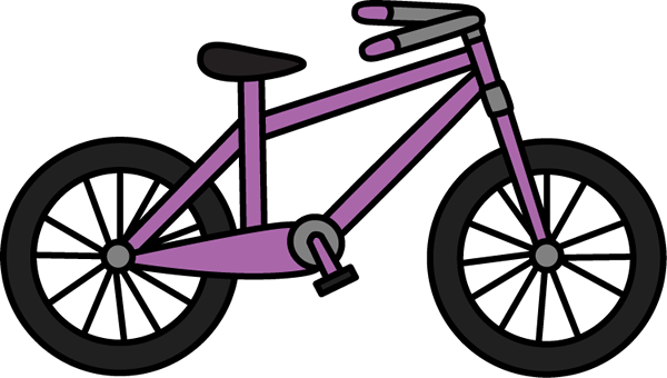 Purple Bike Clipart