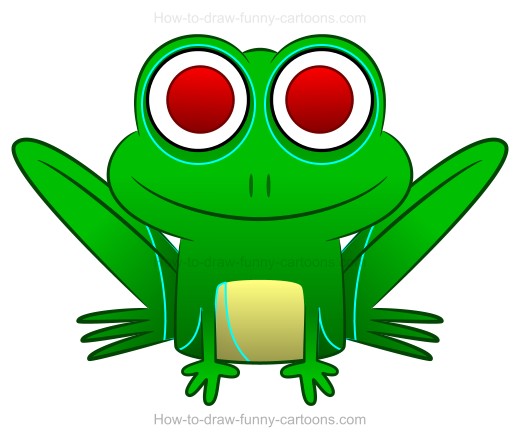 How to Draw A Cartoon Frog