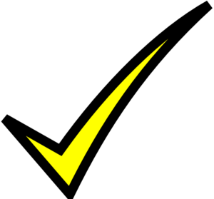 Yellow Check Mark - ClipArt Best