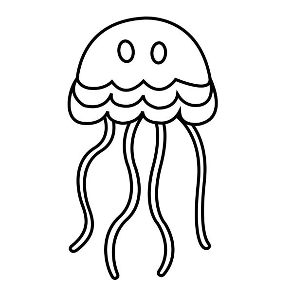Jellyfish #41 (Animals) – Printable coloring pages