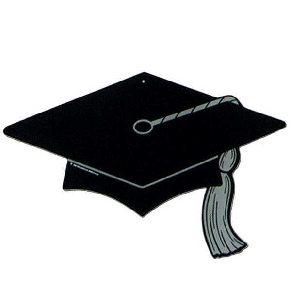 ReallyGreatToys.com : Black Graduation Cap Silhouette Cutout by ...