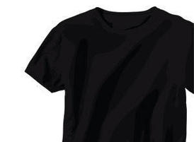 Tshirt Vector: Black Shirt