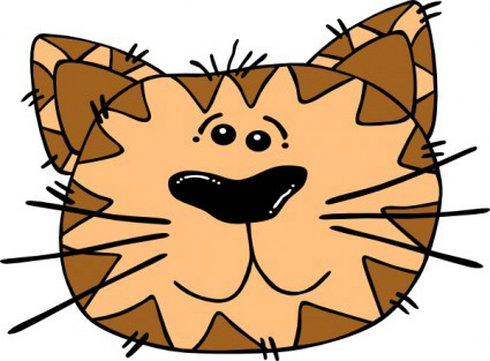 Cartoon Cat Face Clip Art 2 | Free Vector Download - Graphics,