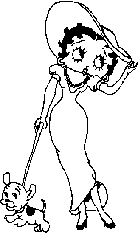 Betty Boop Coloring Pages 2 | Coloring Pages To Print
