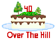 Birthday clip art and titles including over the hill and other ...