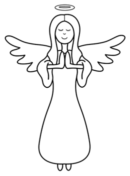 Cartoon Angel Drawing