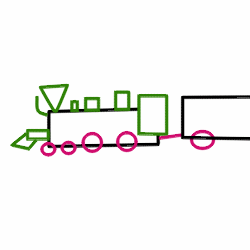 1,006 views Drawing a cartoon train