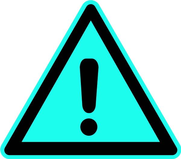 warning sign exclamation mark triangle - color variation D