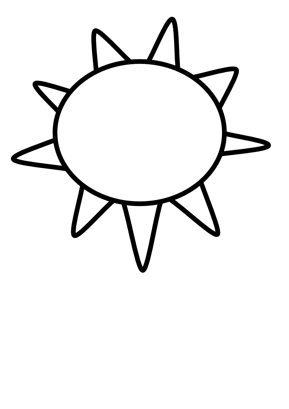 sun outline black white line art tattoo tatoo SVG