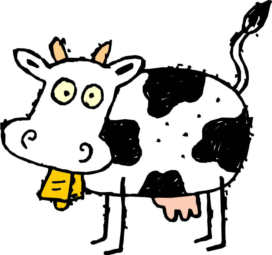 Mean Cow Clip Art Wee cow
