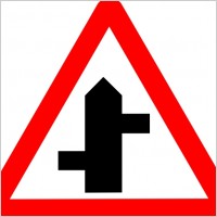 Free download Caution T Junction Road Sign Clip Art vectors ...