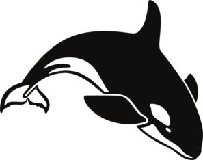 orca clip art black and white | clip art | stencils | Pinterest