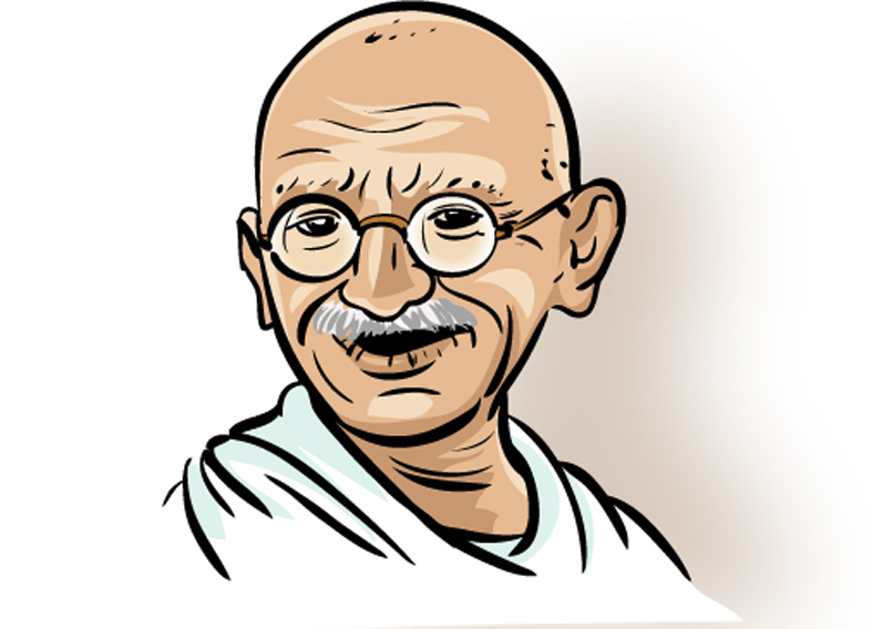 gandhiji standing coloring pages - photo #42