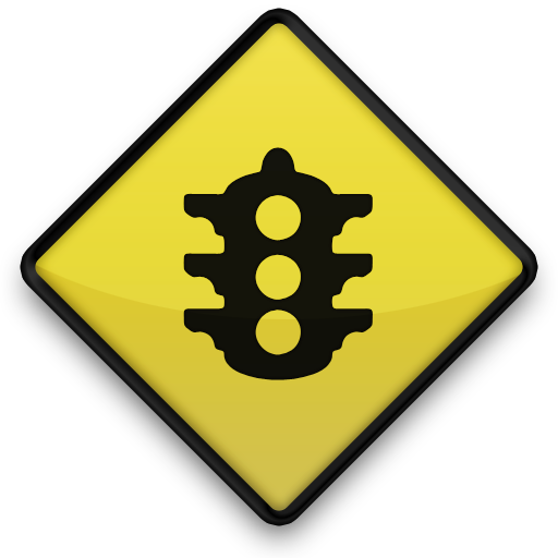 clipart traffic light yellow - photo #48