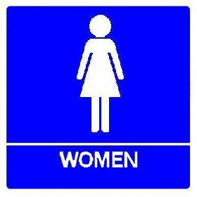 Trimco Signage - ADA Restroom Sign with Braille - Women