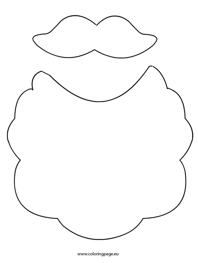 Free Printable Beard Template