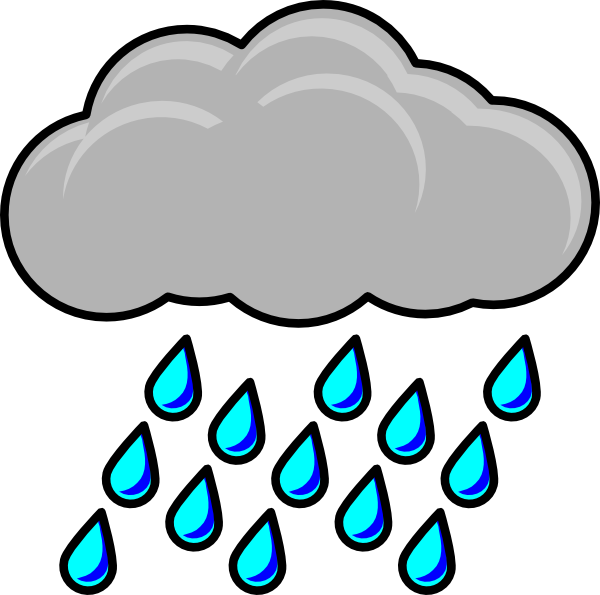 Rain Clipart Black And White - Free Clipart Images