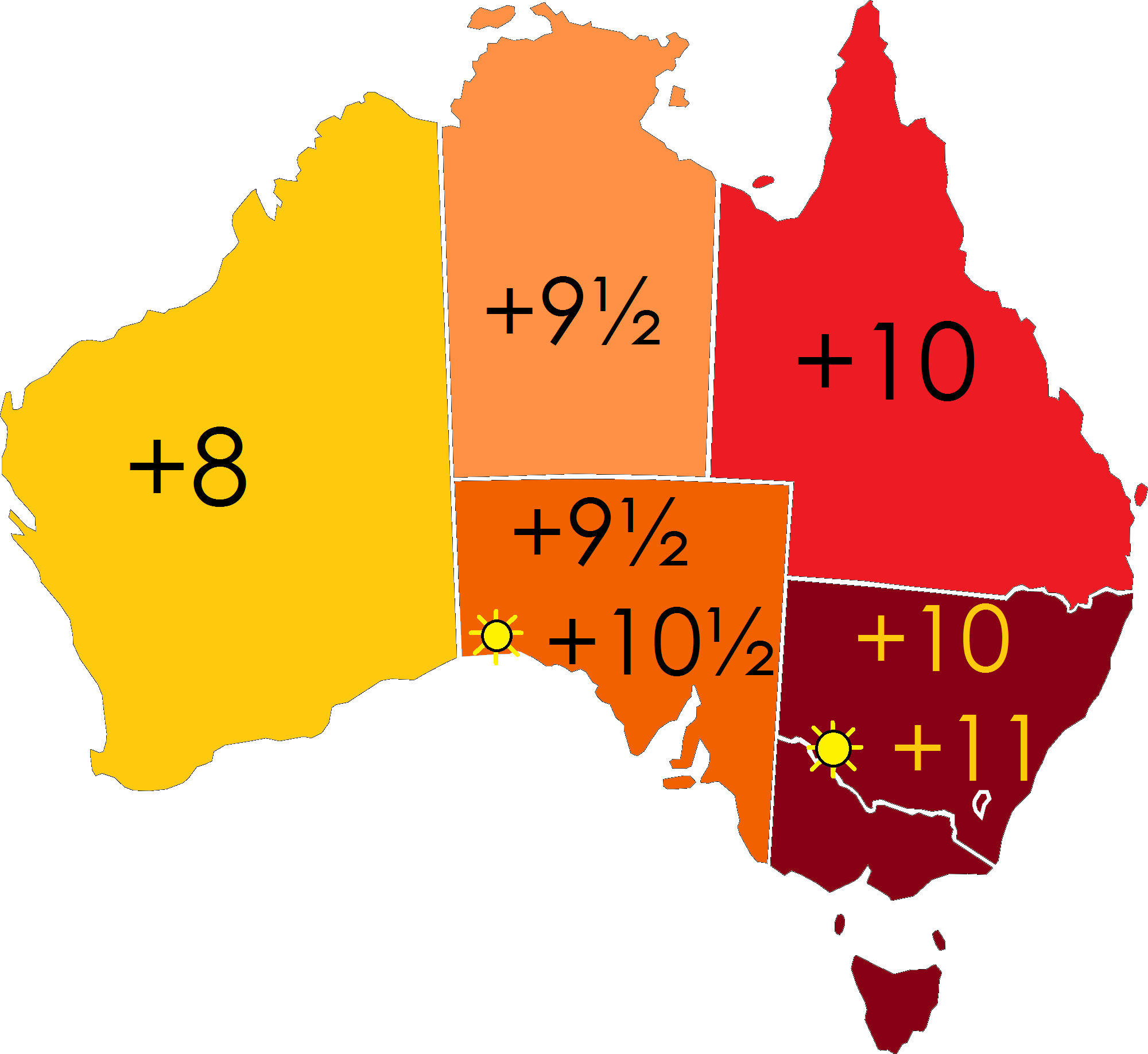 North American Time Zone Map