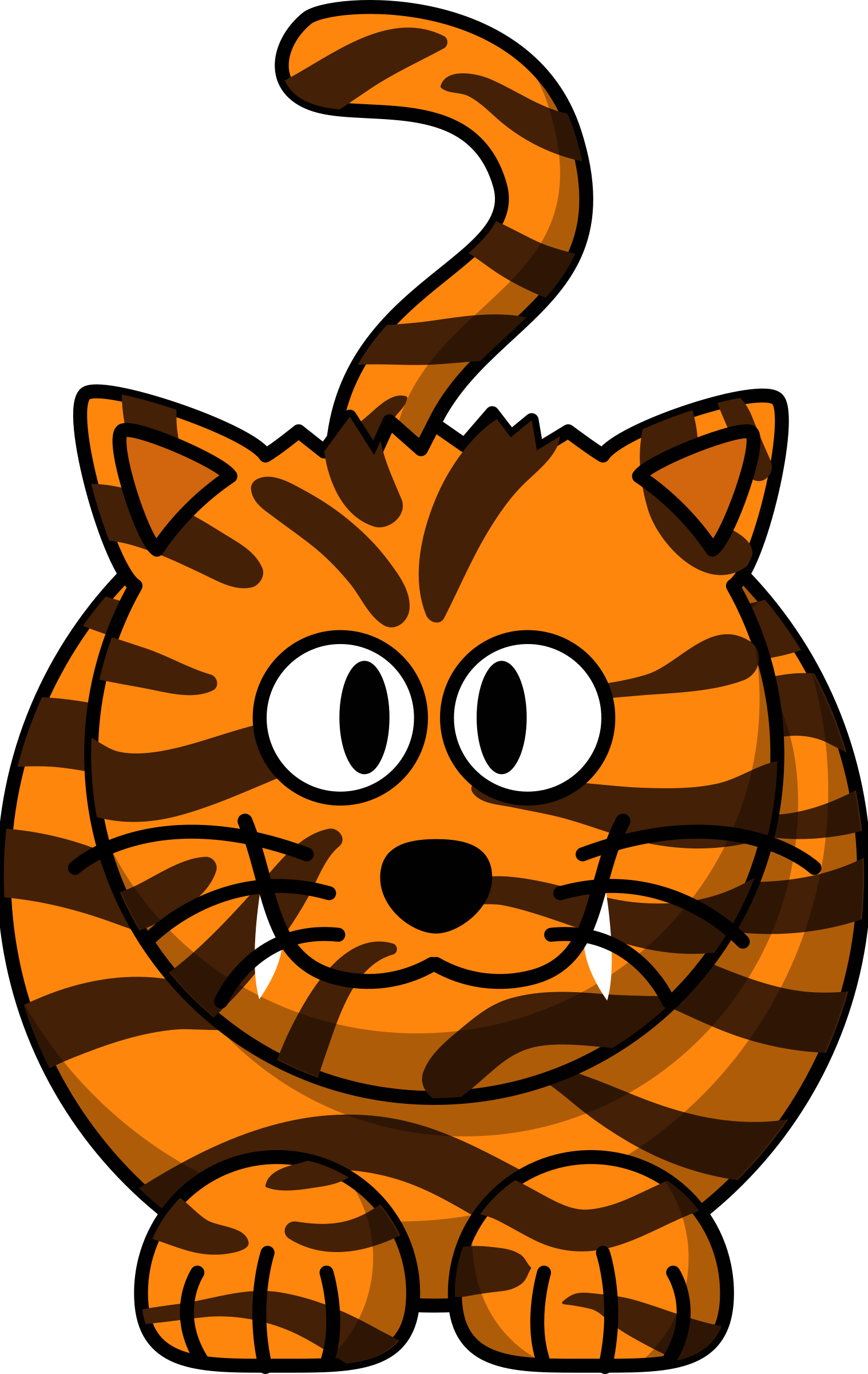 Clipart - Cartoon Tiger