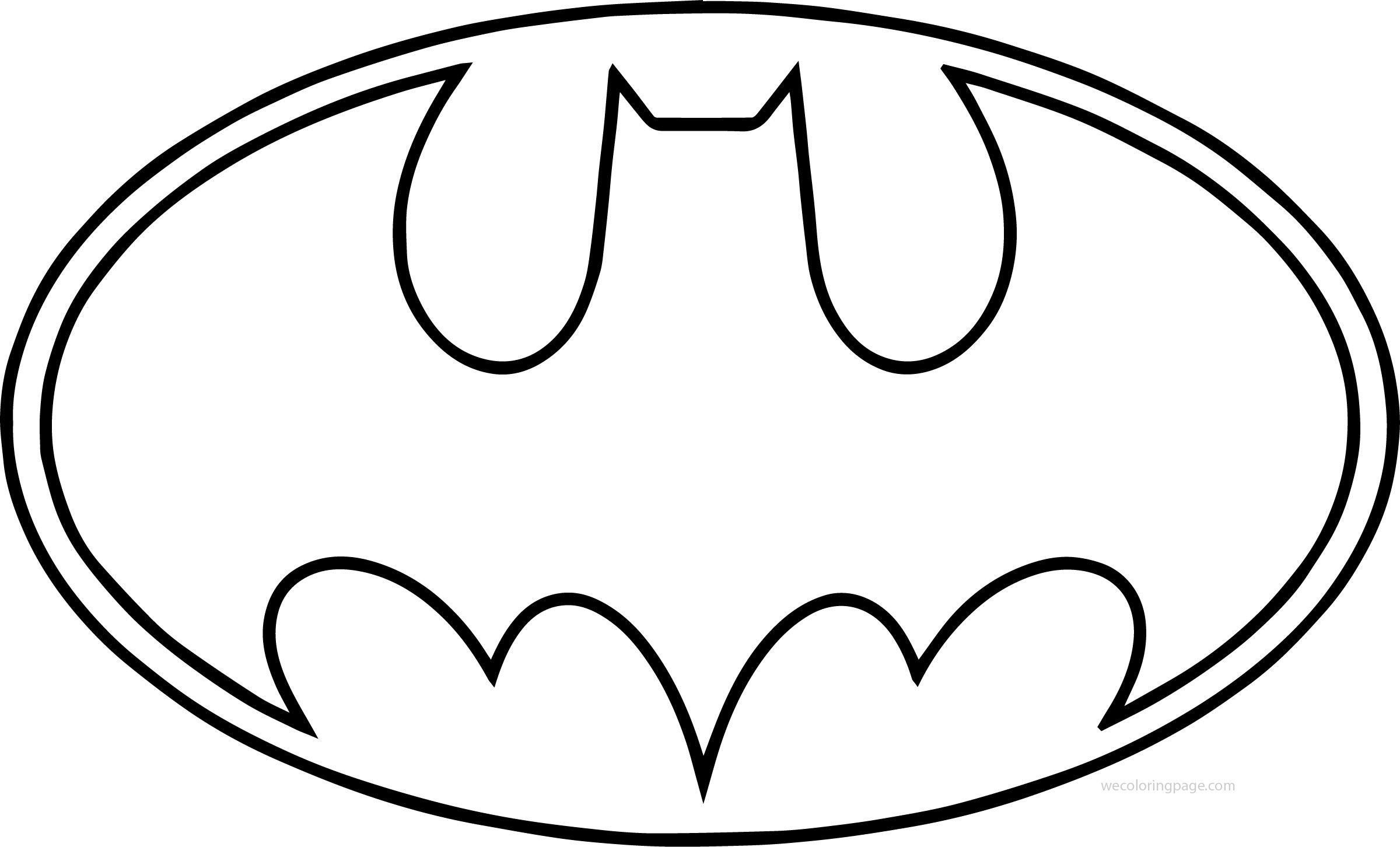 Batman Logo Coloring Pages AZ Coloring Pages ClipArt