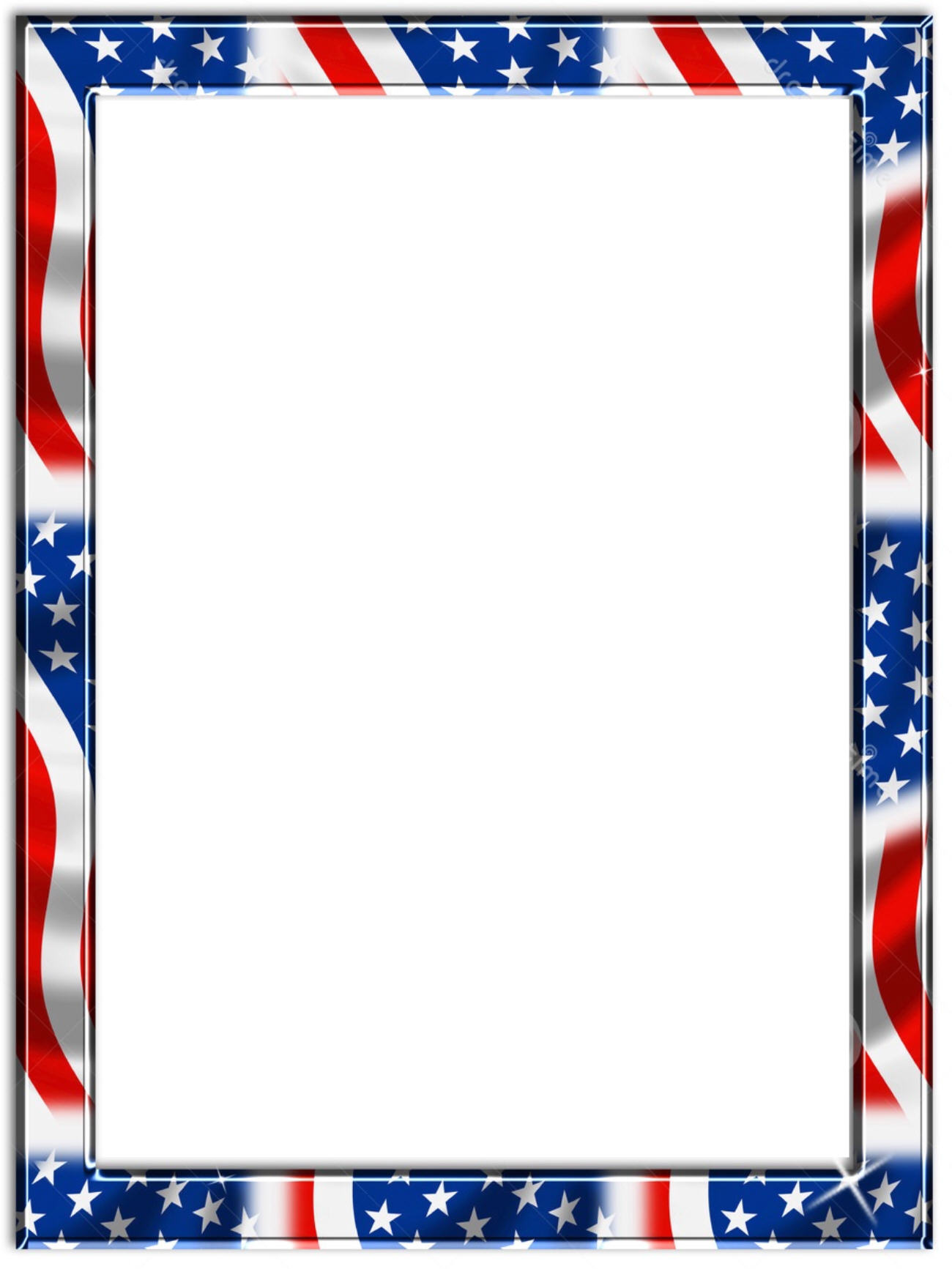 free patriotic frames clip art - photo #18