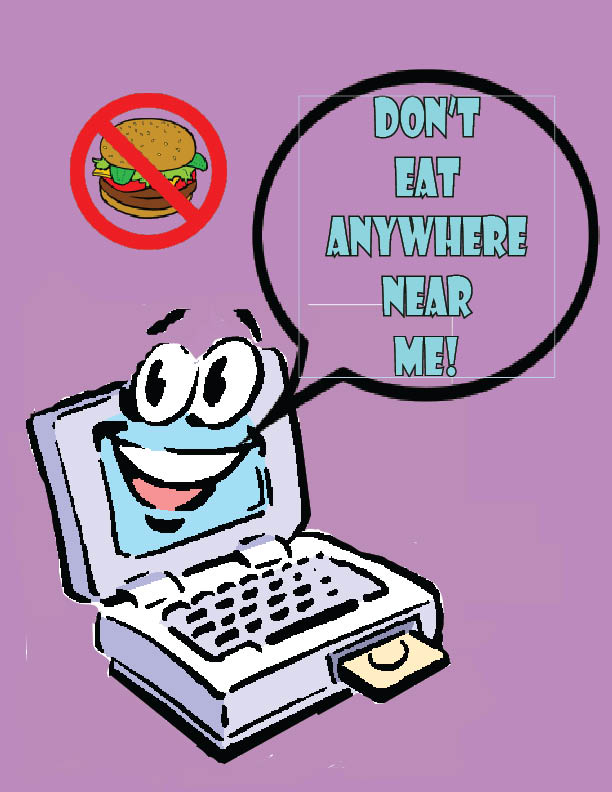 Don't Eat Near Computers! | Christina's Blog