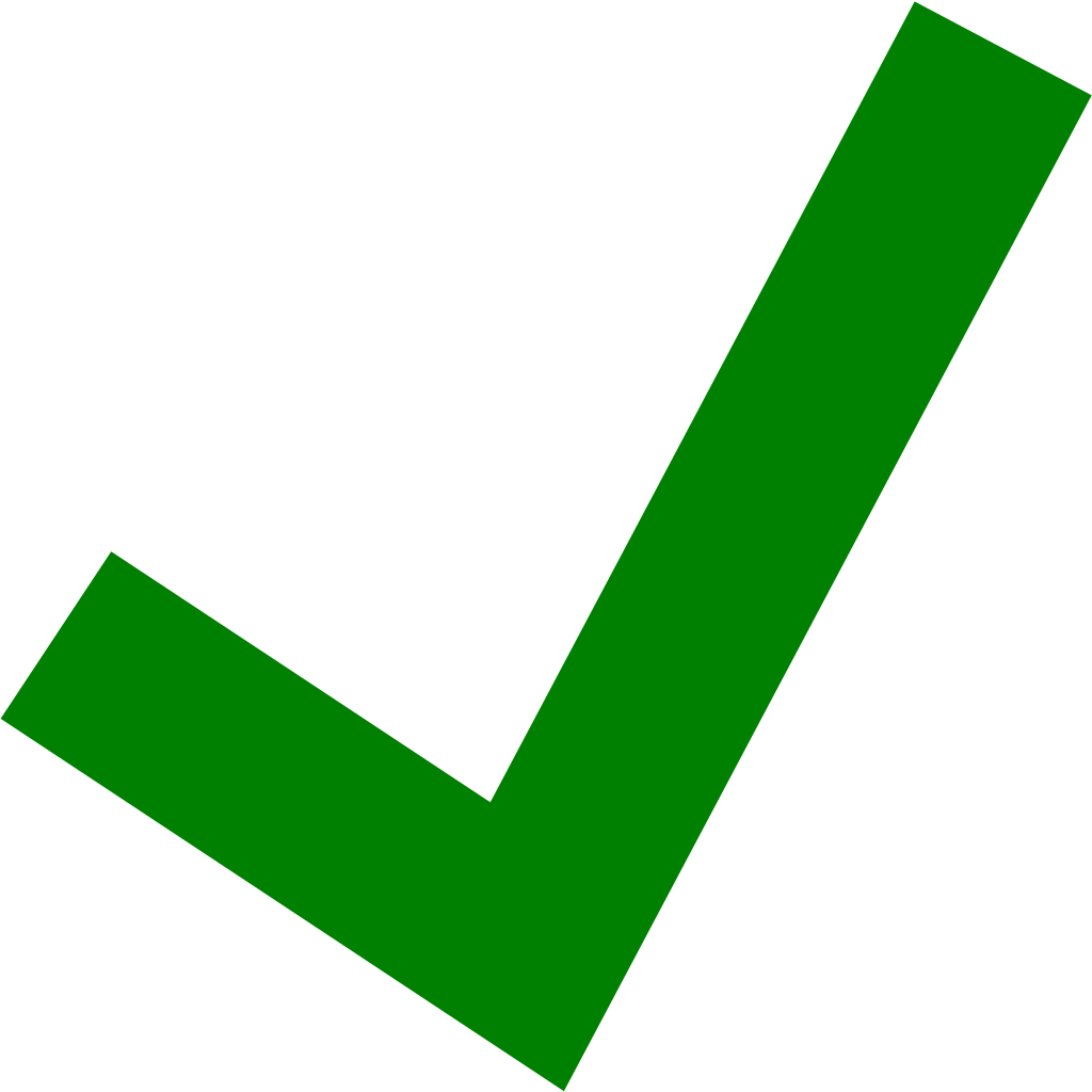 File:Green tick pointed.svg
