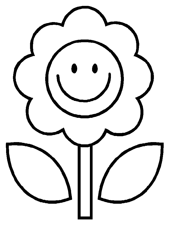 Blank Flower Template - AZ Coloring Pages