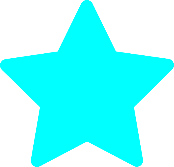 Star-light Blue Clip Art - vector clip art online ...
