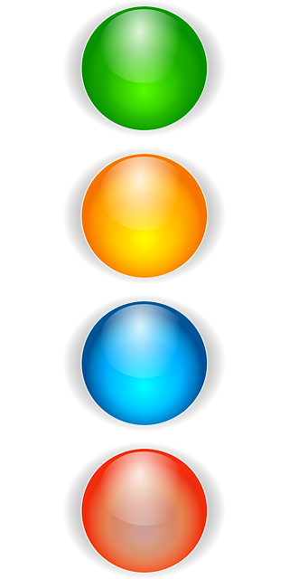 Clipart of colorful bullet icon
