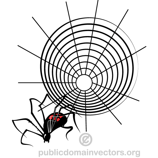 Spider web vector art | 123Freevectors