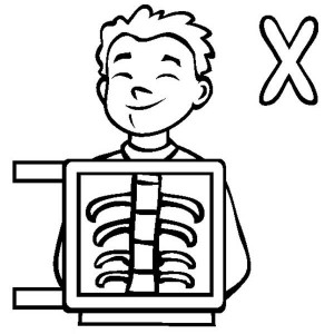 X Ray Coloring Sheet - Printable Coloring Pages