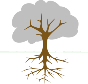 Tree With Roots And Branches Clipart