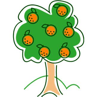 Cartoon Orange Tree | Free Download Clip Art | Free Clip Art | on ...