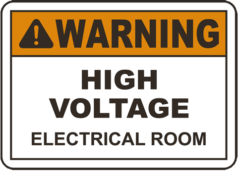 Danger High Voltage Signs –USA Made and Shipped Fast