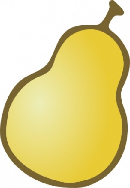 Brown pear clip art | Download free Vector